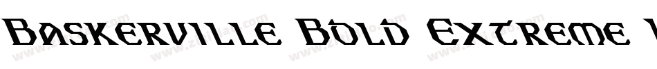 Baskerville Bold Extreme Lefty字体转换